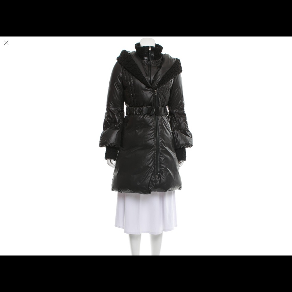 Black knee length Mackage down coat